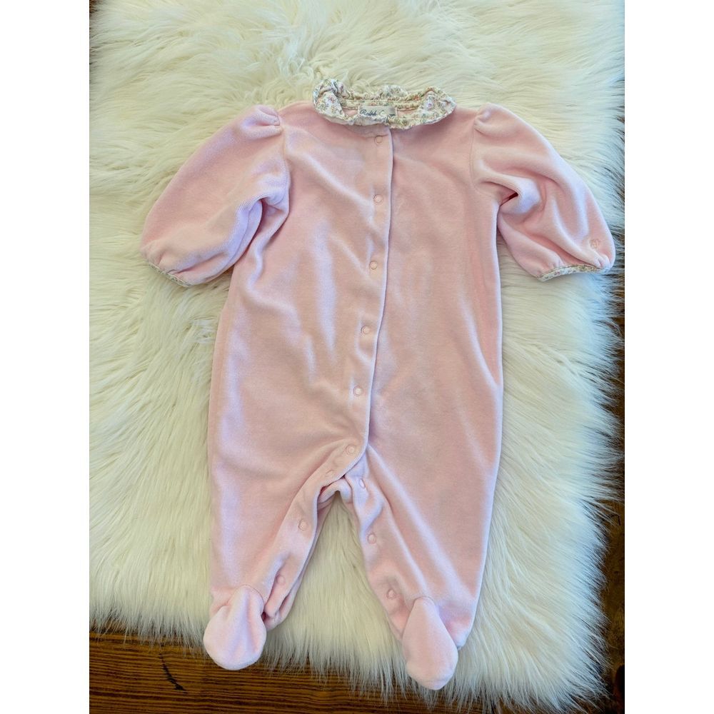 Ralph Lauren 6m pink with floral‎ accent collar